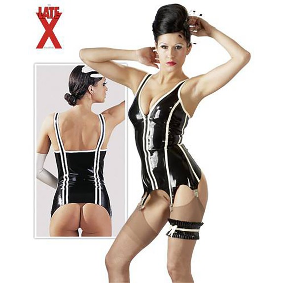 GUEPIERE SEXY PER DONNA IN LATEX CON ZIP