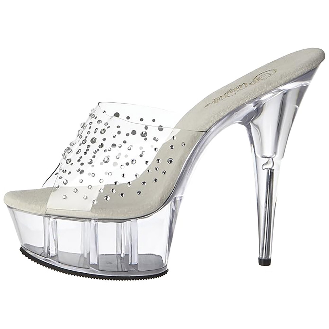 SANDALO CON STRASS TACCO 15 CM