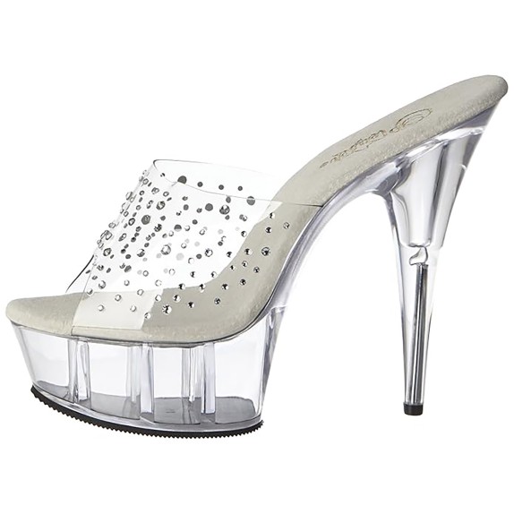 SANDALO SEXY POLE LAP DANCE CON STRASS TACCO 15 CM
