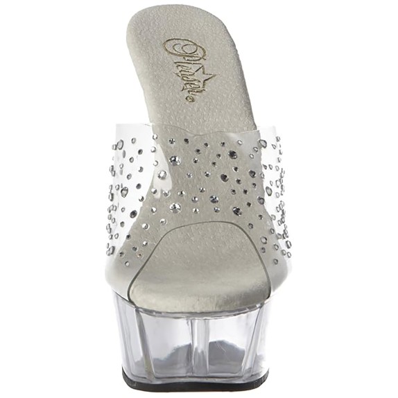 SANDALO SEXY POLE LAP DANCE CON STRASS TACCO 15 CM