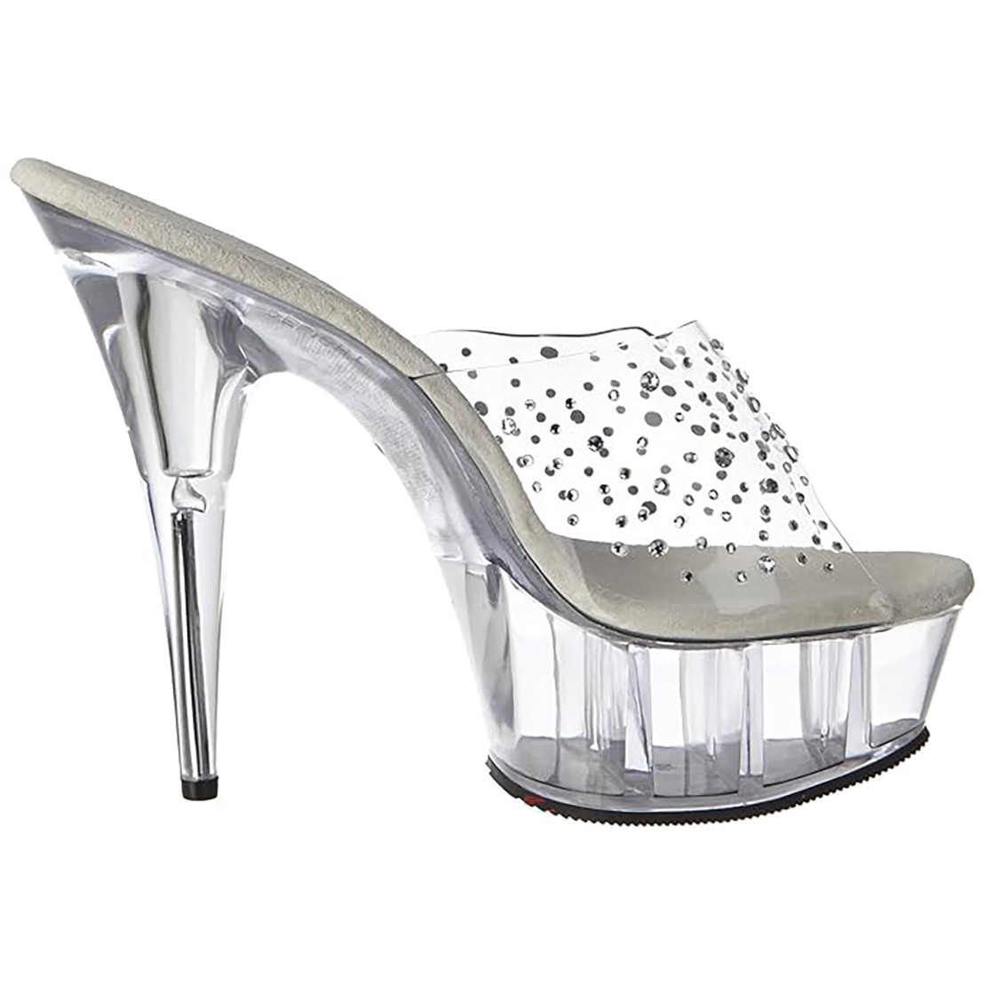 SANDALO SEXY POLE LAP DANCE CON STRASS TACCO 15 CM