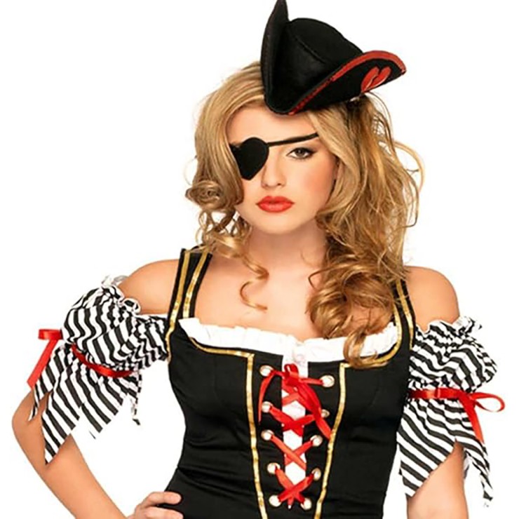 SET CAPPELLO CON BENDA A CUORE DA PIRATA 2