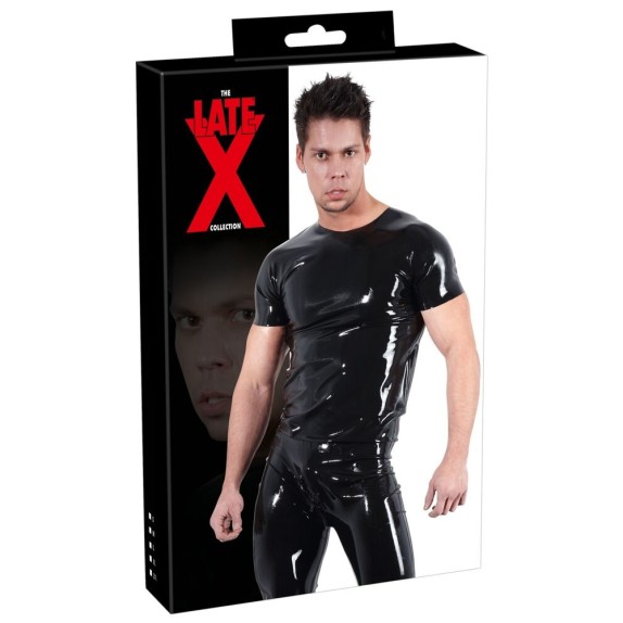 LATEX SHIRT MAGLIETTA UOMO MANICHE CORTE