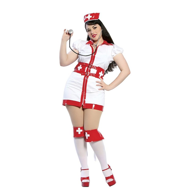 COSTUME SEXY INFERMIERA FLIRTY NURSE ROMA TAGLIA GRANDE