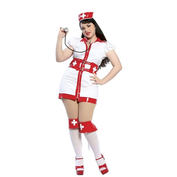 COSTUME SEXY INFERMIERA FLIRTY NURSE ROMA TAGLIA GRANDE