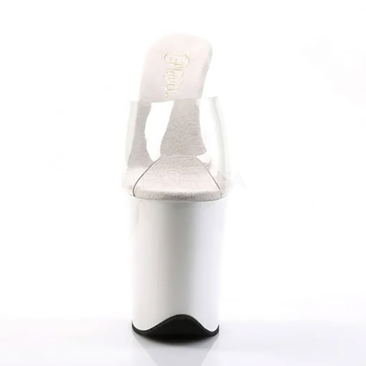 SCARPE SANDALO SEXY BIANCHE TACCO 20 CM PER LAP POLE DANCE 2