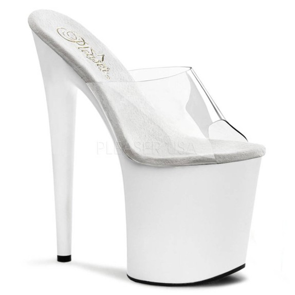 SCARPE BIANCHE TACCO 20 CM