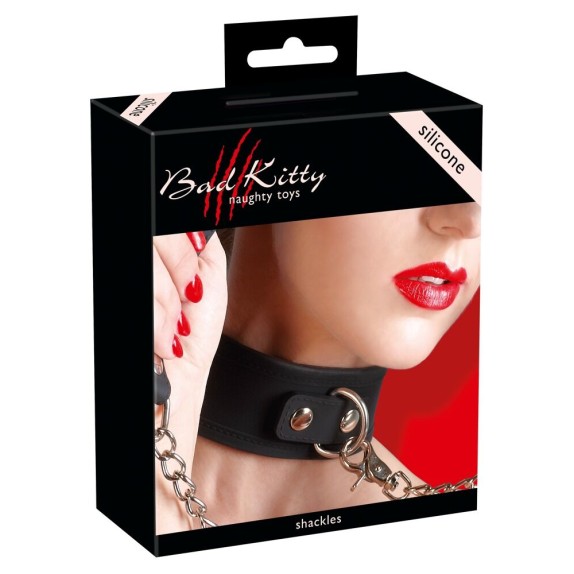 COLLARE SEXY CON GUINZAGLIO UNISEX REGOLABILE IN SILICONE