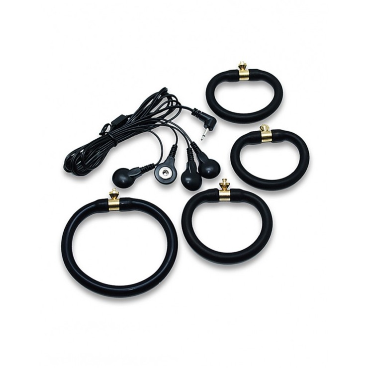 ANELLI IN SILICONE PER PENE SET ELETTRO STIMOLANTI