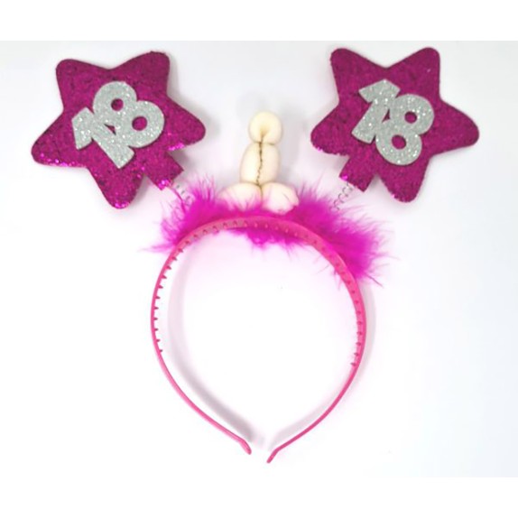 CERCHIETTO SCHERZOSO PER COMPLEANNO CON PENE E GLITTER
