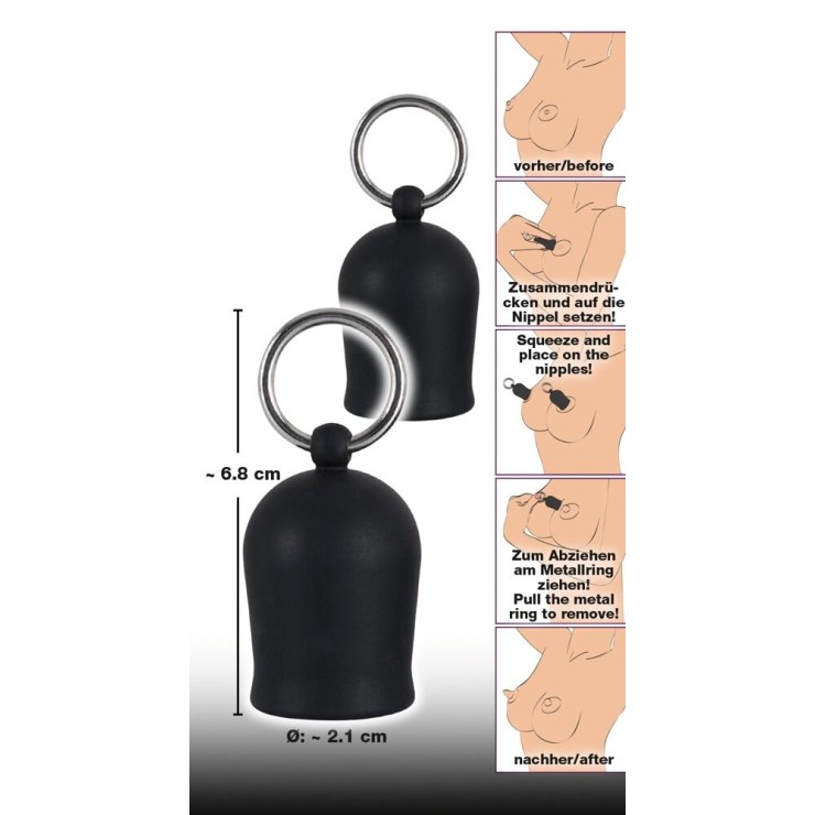 POMPETTE PER CAPEZZOLI BLACK VELVET 2