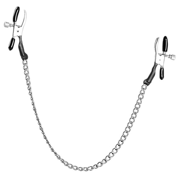 PINZETTE UNISEX PER CAPEZZOLI SEX TOY CON CATENINA