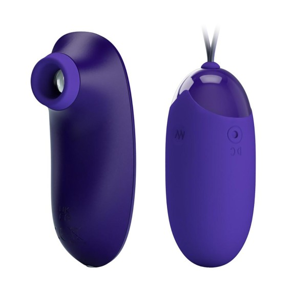OVETTO VIBRANTE+SUCCHIACLITORIDE USB WIRELESS IN SILICONE ORTHUS PRETTY LOVE