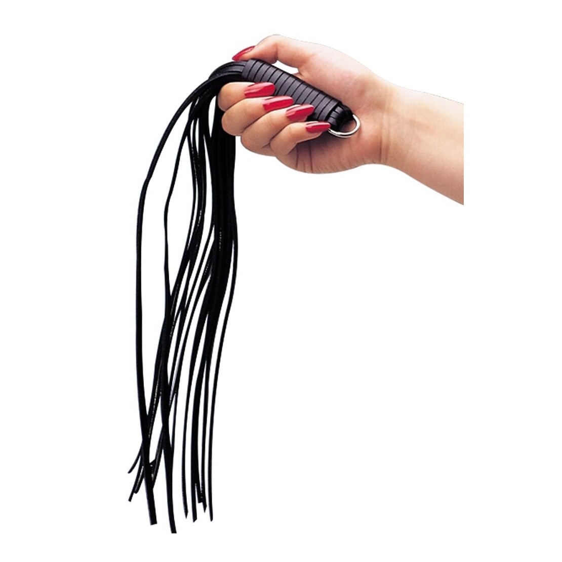 FRUSTA CON FRANGE IN PELLE SEX TOY CON MANICO...
