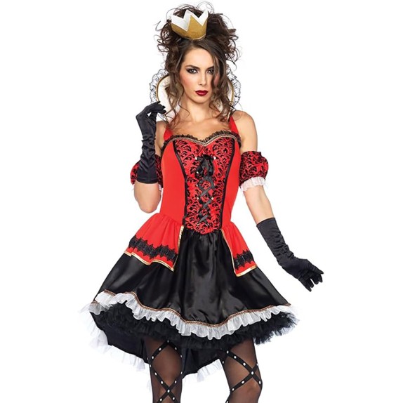 TRAVESTIMENTO SEXY PER DONNA COSTUME DA REGINA LEG AVENUE