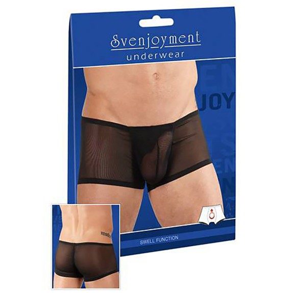 BOXER MORBIDI TRASPARENTI SEXY PER UOMO CON ANELLO PER SOSTENERE