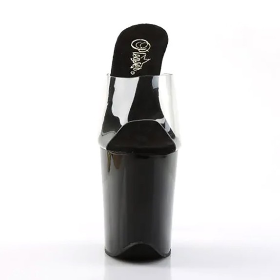 SANDALO SEXY TACCO 20 CM NERO LAP-POLE DANCE