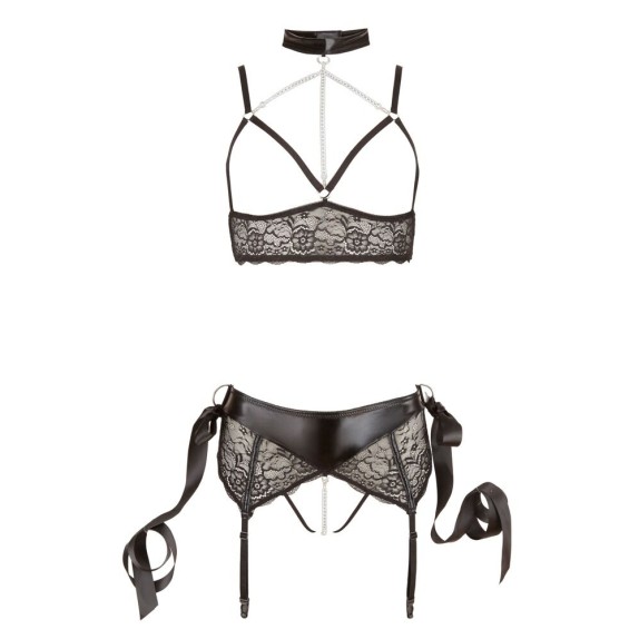 SEXY COMPLETO INTIMO APERTO BONDAGE CON LACCI E CATENE