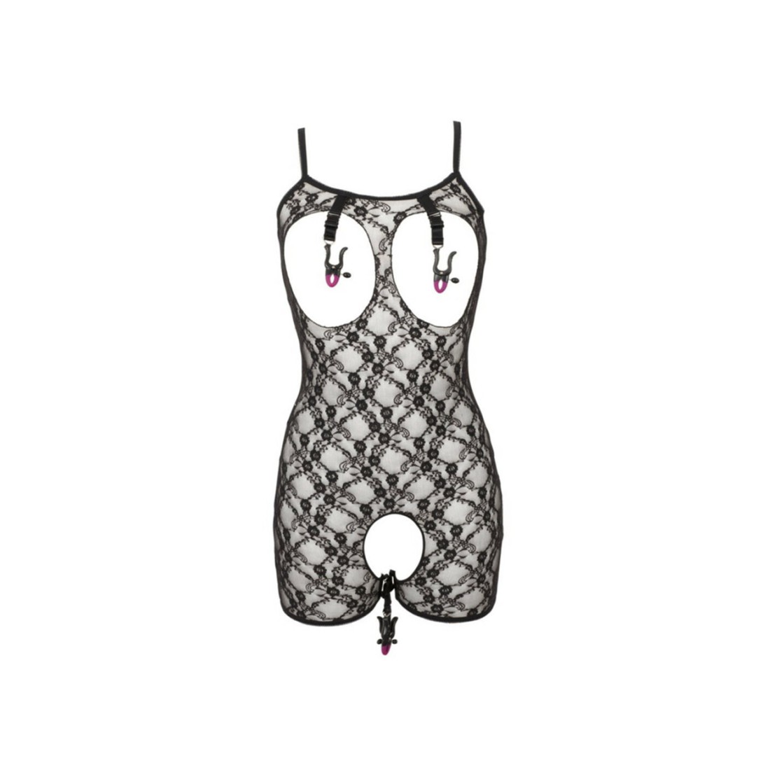 BODY SEXY APERTO PER DONNA CON PINZETTE