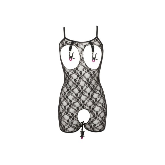 BODY SEXY APERTO PER DONNA CON PINZETTE