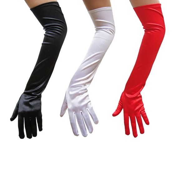 GUANTI SEXY PER DONNA SOTTOGOMITO IN NYLON