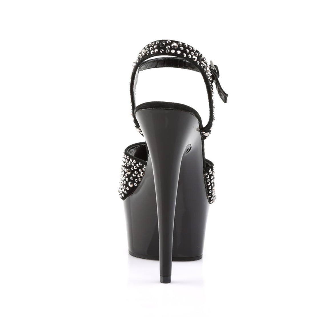 SANDALO SEXY PER DONNA TACCO 15 cm CON STRASS E...