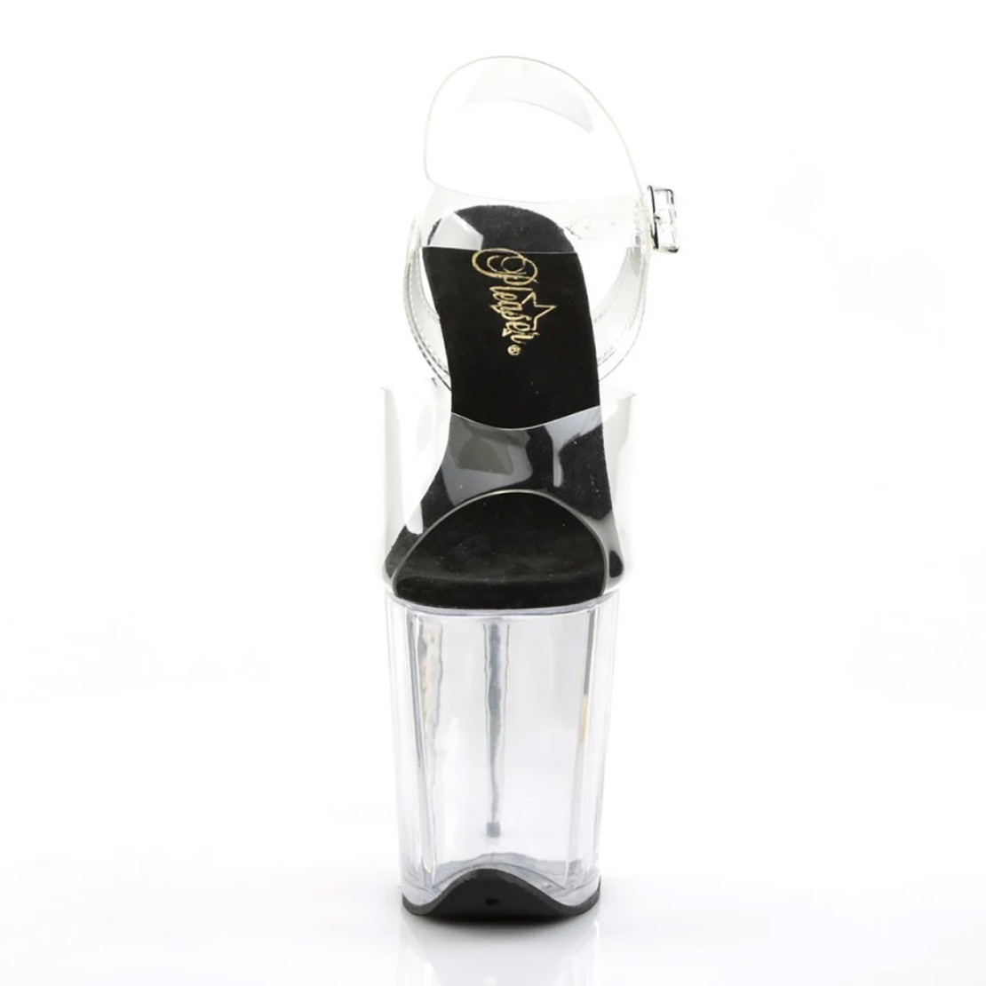 SANDALI SEXY TACCO 20 CM TRASPARENTI CON...
