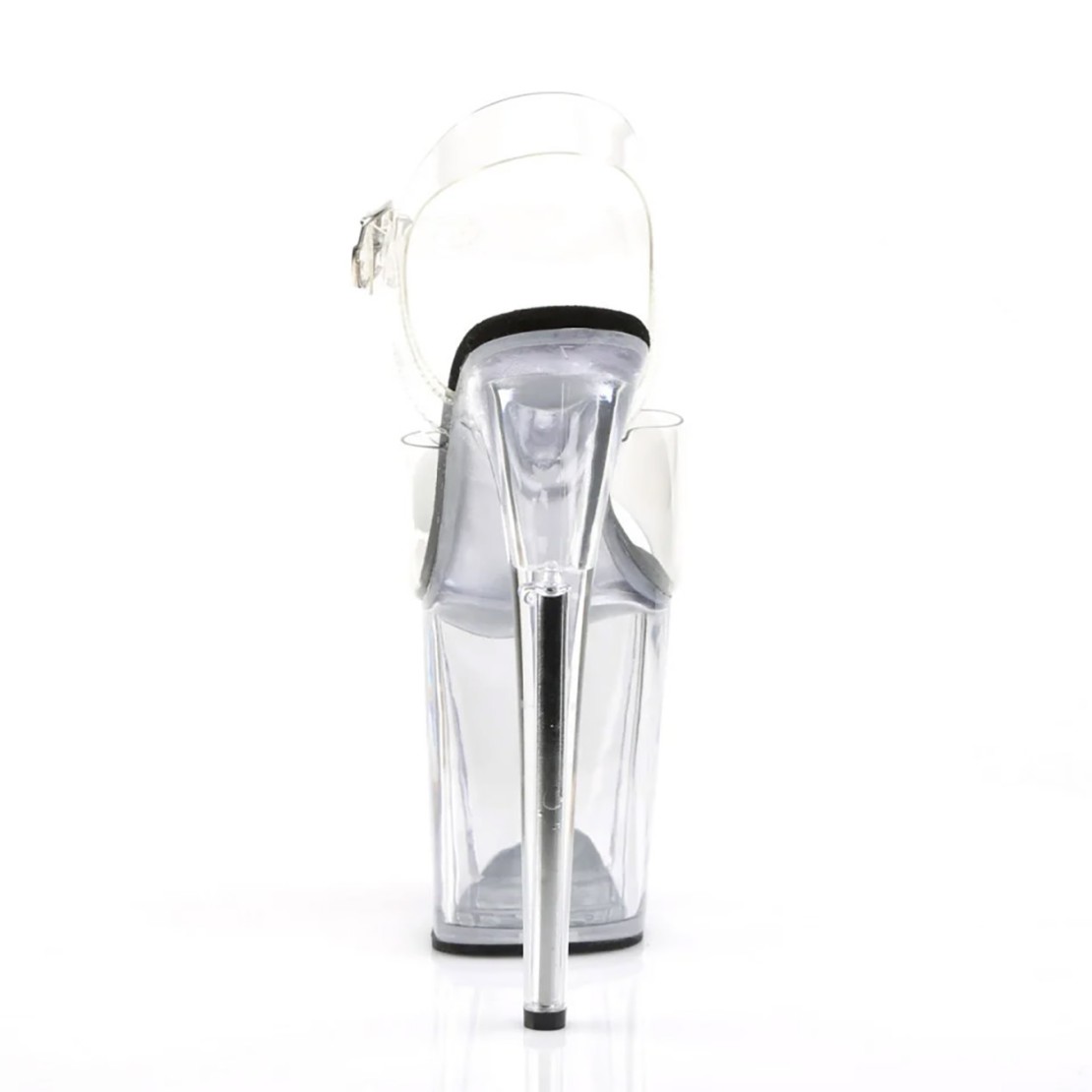 SANDALI SEXY TACCO 20 CM TRASPARENTI CON...