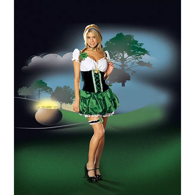 COSTUME DEA DELLA FORTUNA CON QUADRIFOGLIO