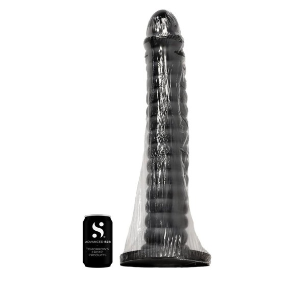 TAPPO ANALE DI GRANDI DIMENSIONI IN SILICONE CON FORO PER VENTOSA 63,5 CM VIRGITE