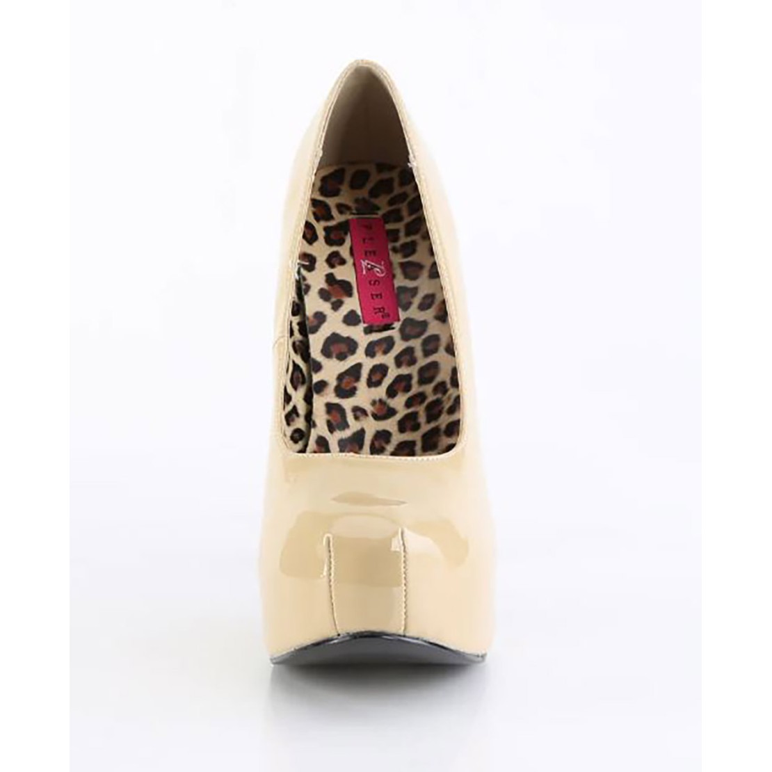 SCARPE SEXY DECOLTE' BORDELLO LUCIDO COLOR CREMA