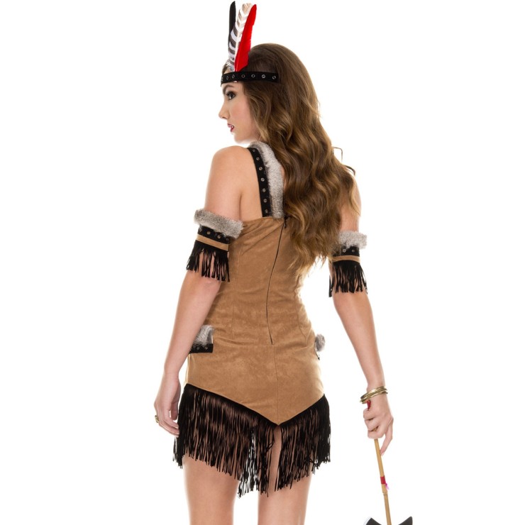 COSTUME TRAVESTIMENTO DA GUERRIERA DEI BOSCHI SEXY SET 4... 2