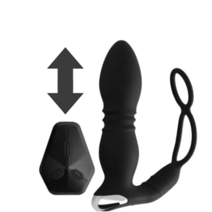 STIMOLATORE PROSTATICO CON MOVIMENTO E VIBRAZIONE+ANELLO... 2