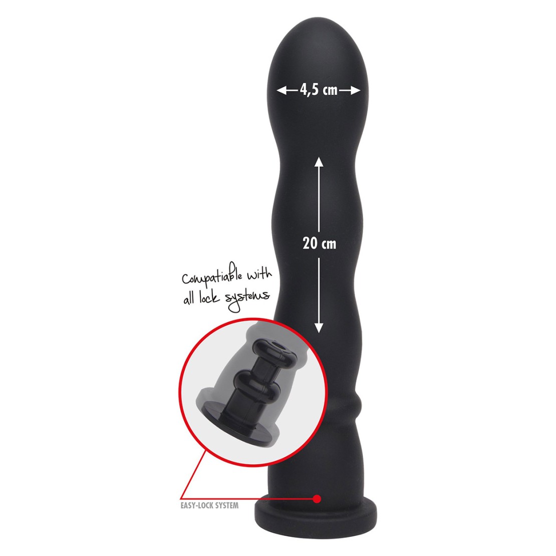 DILDO VAGINALE ANALE 19 CM PER FUCK MACHINE...