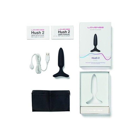 HUSH 2 XS LOVENSE PLUG ANALE CON APP DIAMETRO 2,5 CM
