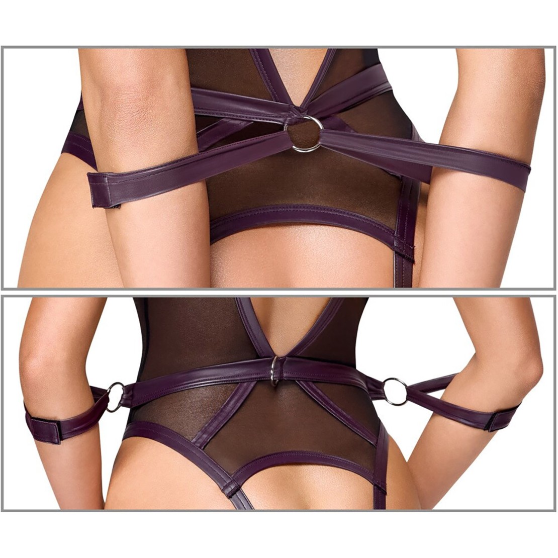 BODY APERTO HARNESS SEXY PER DONNA SET...