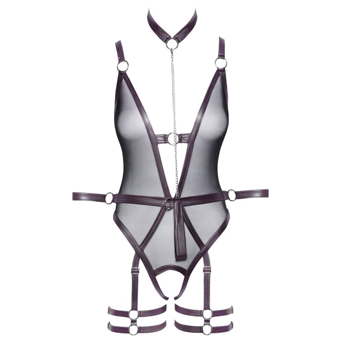 BODY APERTO HARNESS SEXY PER DONNA SET...