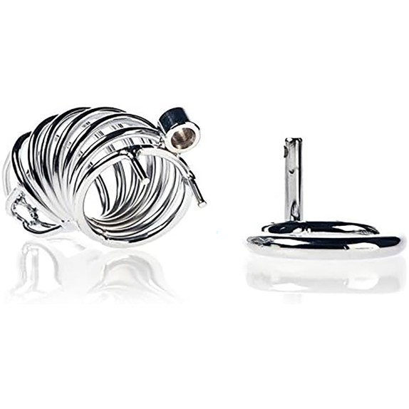 GABBIA CINTURA DI CASTITA' PER UOMO SEX TOY SPIRAL