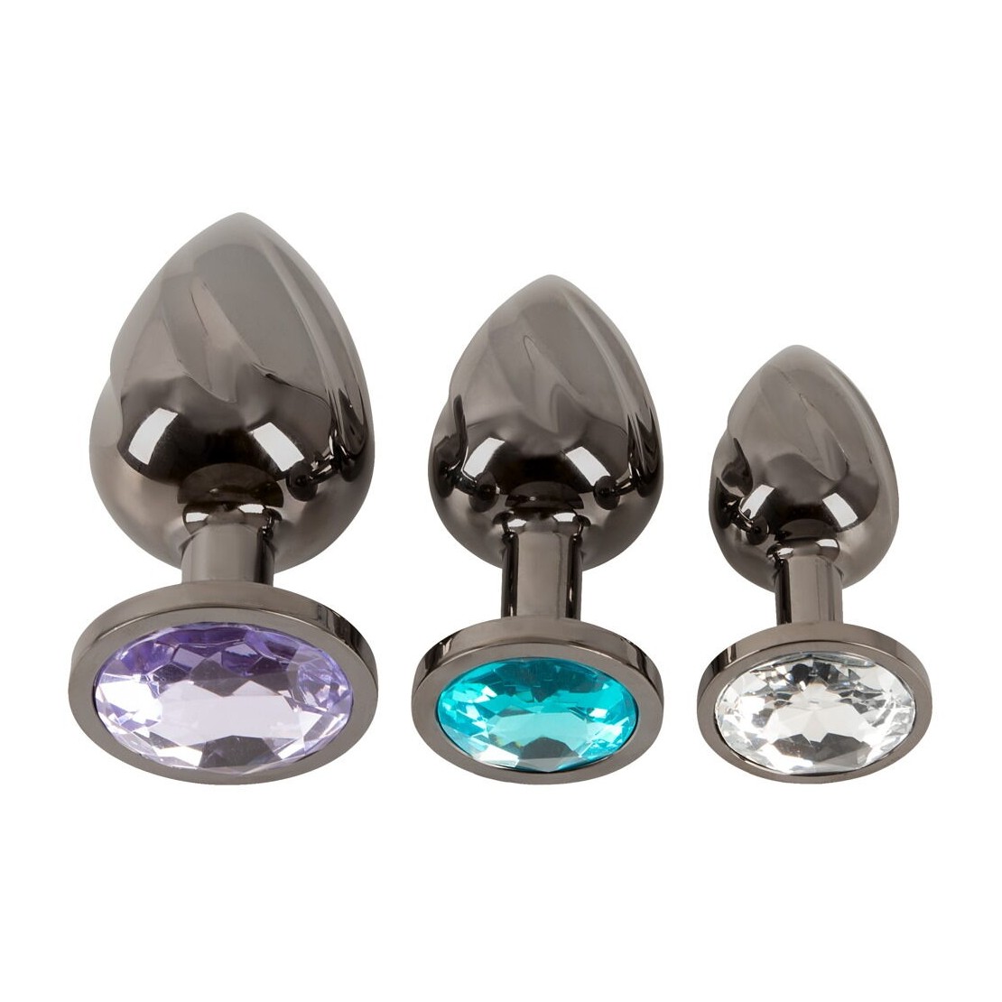 SET 3 PLUG ANALE CON PESO E GIOIELLO CON DESIGN...