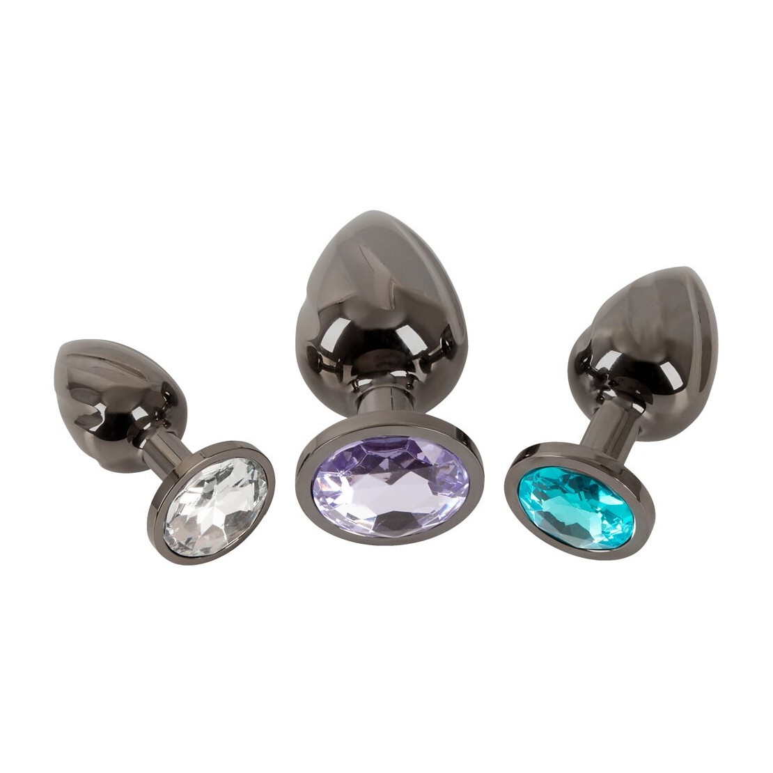 SET 3 PLUG ANALE CON PESO E GIOIELLO CON DESIGN...