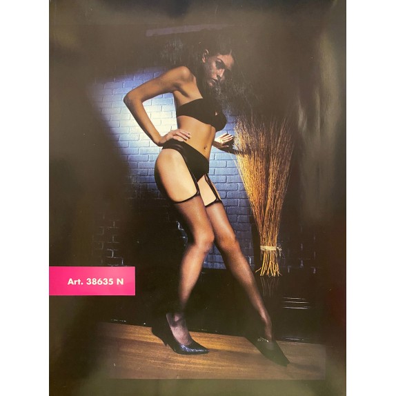 COLLANT APERTI VELATI SEXY DONNA EFFETTO REGGICALZE CON CALZE CON PIEDE