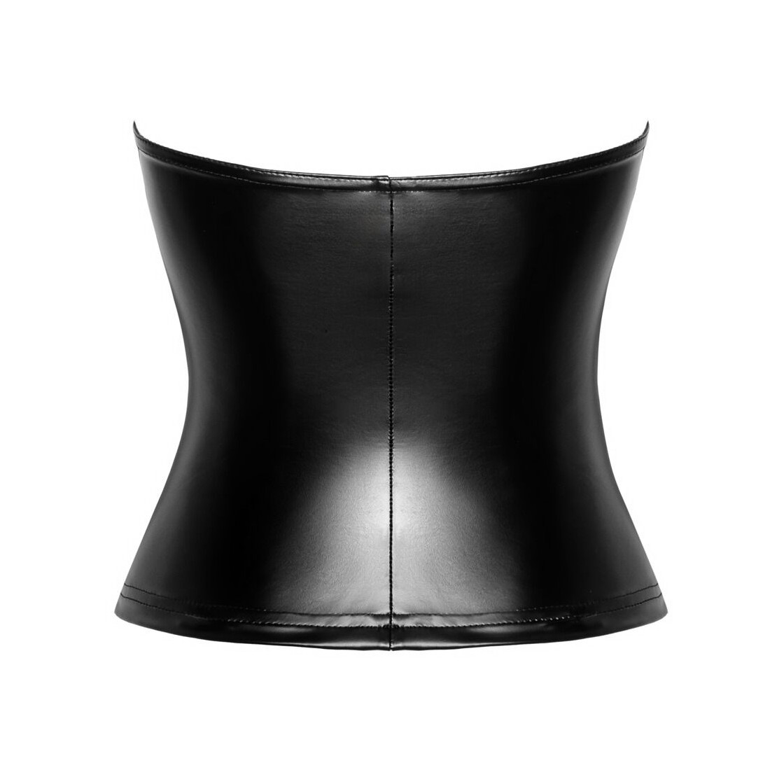 CORSETTO SEXY DONNA IN SPANDEX NERO CON SCOLLO...