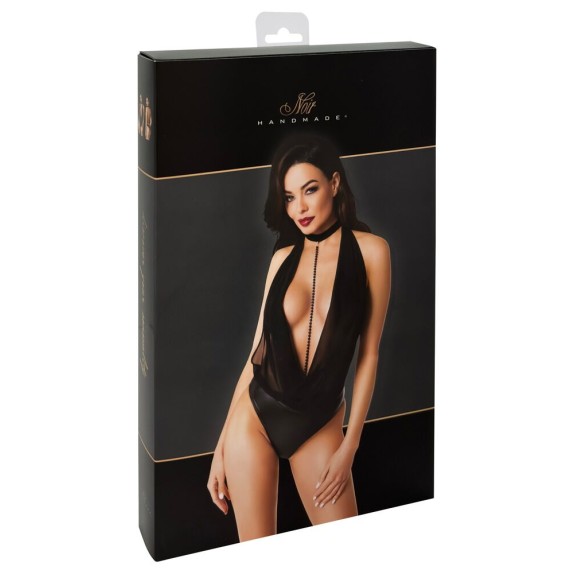 BODY SEXY PER DONNA AMPIO SCOLLO CON CATENINA E SCHIENA SCOPERTA