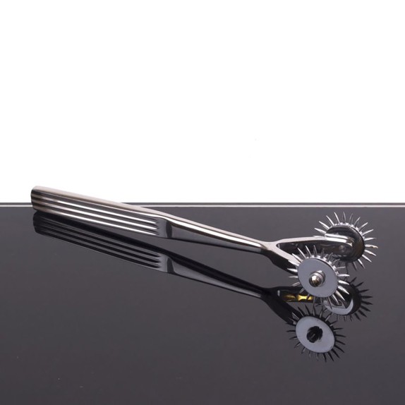 PINWHEEL DOPPIO SEX TOY IN ACCIAIO KIOTOS PER GIOCHI SADOMASO