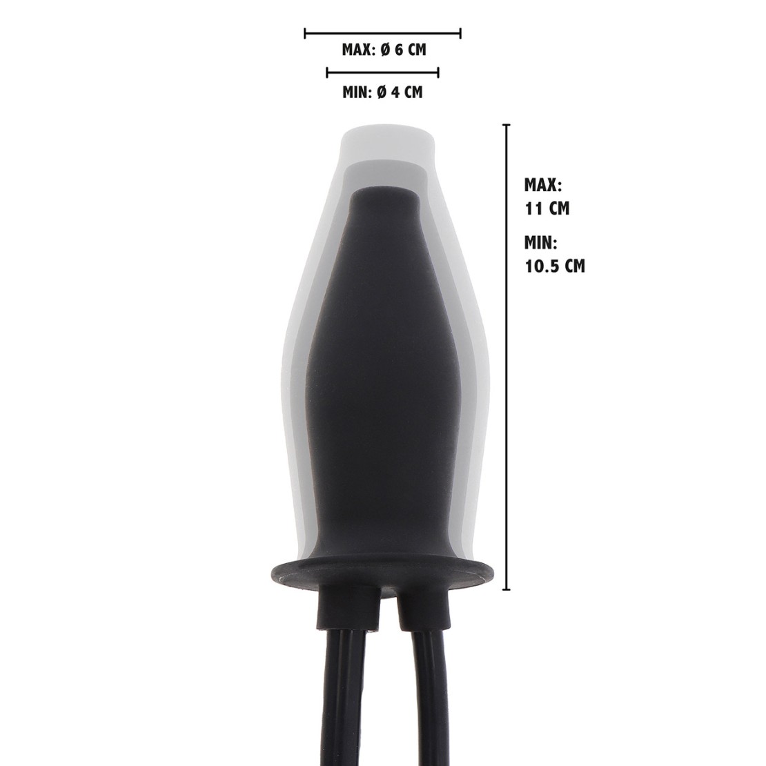 PLUG ANALE GONFIABILE CHE SPRUZZA CON SIRINGA E...