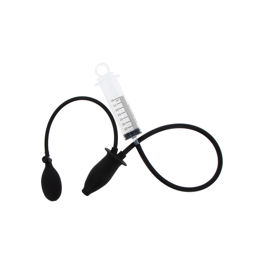 PLUG ANALE GONFIABILE CHE SPRUZZA CON SIRINGA E...