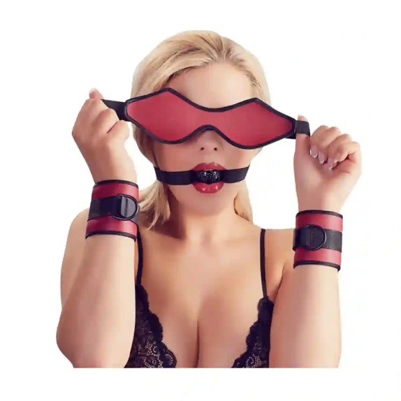 SET BONDAGE SADOMASO SEX TOY CINQUE PEZZI