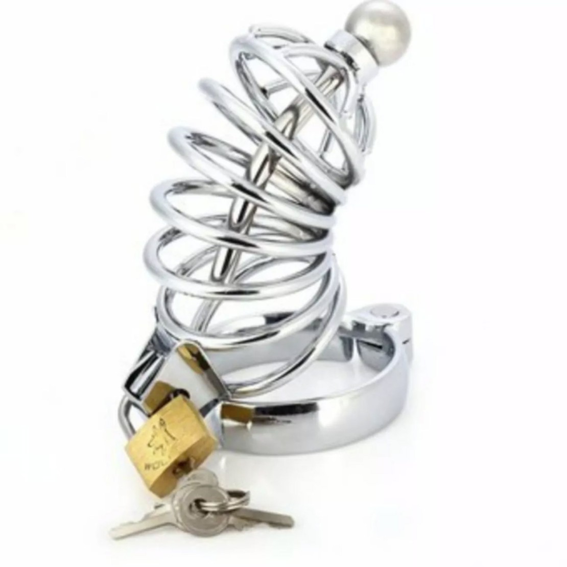 GABBIA PER PENE IN ACCIAIO SEXY TOY CON SONDA...