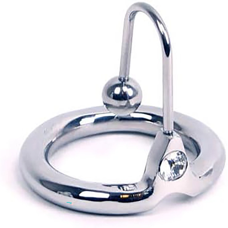 ANELLO SPERMA STOPPER PER GLANDE SEX TOY CON BRILLANTE