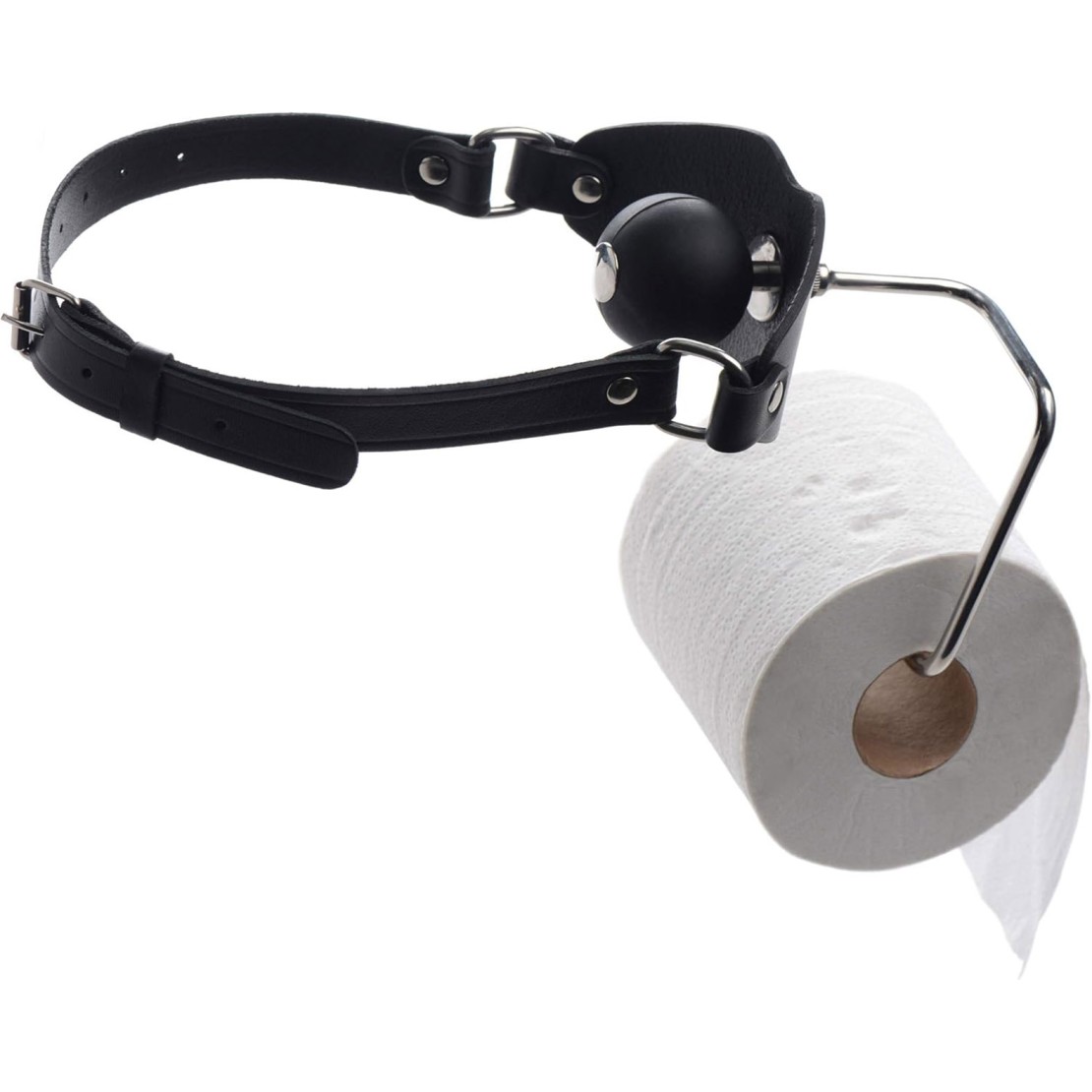 MORSO BALL GAG IN PELLE DA SCHIAVO THE HOLDER